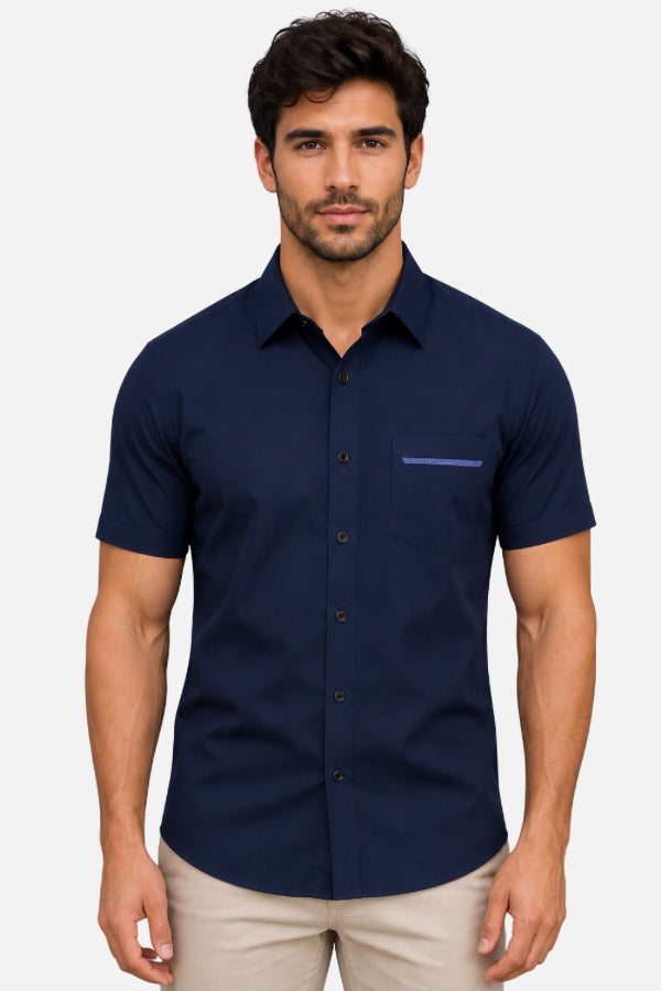 Camisa Ejecutiva Manga Corta Hombre | Uniforme Empresarial Personalizado