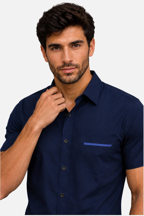 Camisa Ejecutiva Manga Corta Hombre | Uniforme Empresarial Personalizado