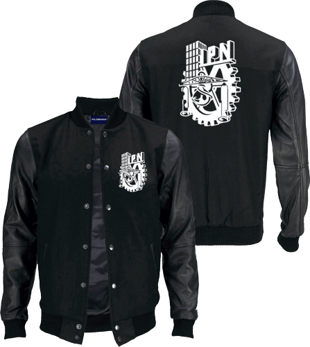 ALL BLACK IPN Paño y Piel Jacket