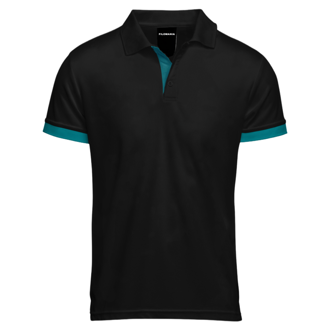 Polo combinada Negro