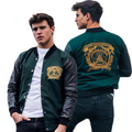 UAEM Negra Paño y Piel Jacket