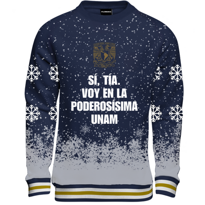 UNAM ugly sweater sí, tía