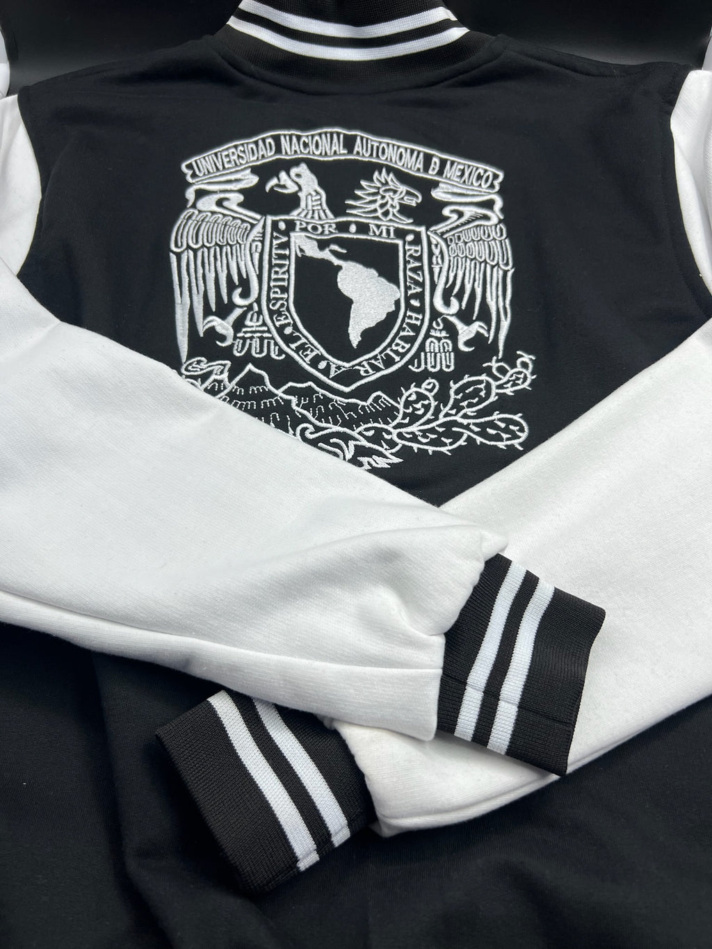 SILVER UNAM Varsity Jacket