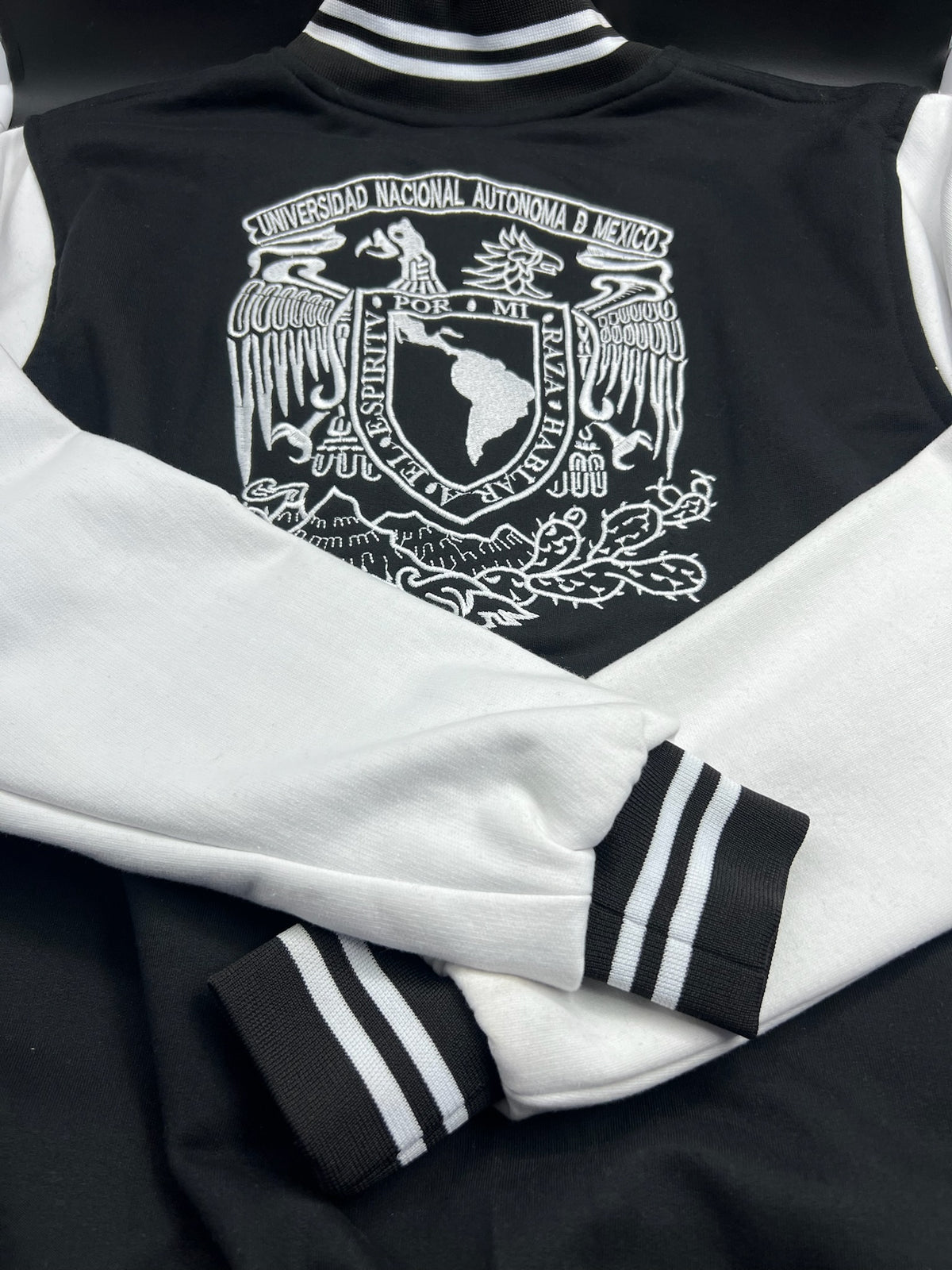 SILVER UNAM Varsity Jacket