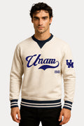 UNAM Retro jaspe SUDADERA Pullover
