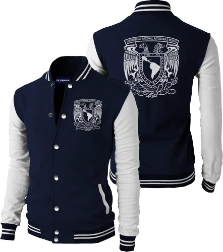 SILVER UNAM Varsity Jacket