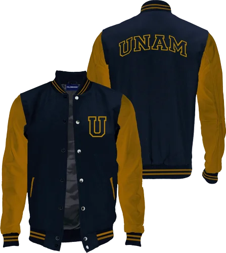 U de UNAM Paño y Piel Jacket